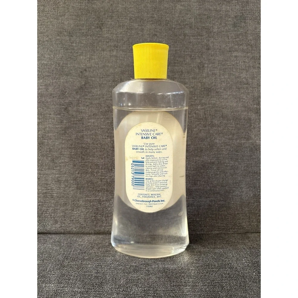 NEW! Vintage 1980s 80s Vaseline Intensive Care Baby‎ Oil 16oz Bottle, Movie Prop
